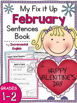 Preview of February Fix It Up Sentences (Capitals, End Punctuation and Commas)