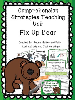 Preview of Fix Up Bear - reading comprehension strategy teaching unit - beanie baby