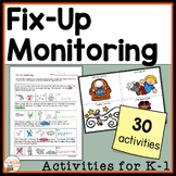 Fix-Up Monitoring Reading Comprehension Unit | Kindergarte