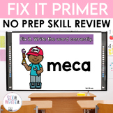 Fix it Primer Words Interactive Review Activity