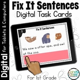 Fix it Sentences 1st Grade Grammar Practice Center Google 