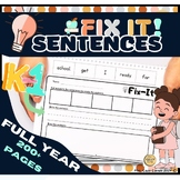 Fix-it Sentences! Morning Work Sight Word Sentence Builder