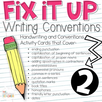 Preview of Fix it Up II More Writing Conventions Practice