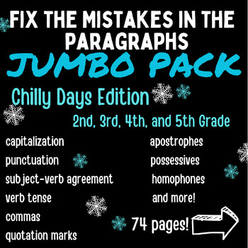 Preview of Fix the Paragraph: Chilly Days Edition - Paragraph Editing by Ginger Garden