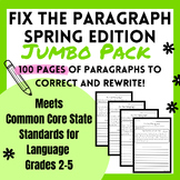 Fix the Paragraph Spring Edition w/CCSS - Correct the Mist