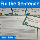 Fix the Sentence Task Cards