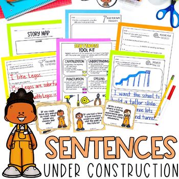 Preview of Fix the Sentences Worksheets | Language Arts | Creative Writing