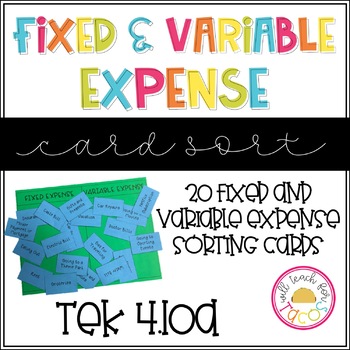 Preview of Fixed and Variable Expense Sort 4.10A