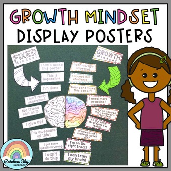 Preview of Growth Mindset Poster Display {Growth mindset posters}