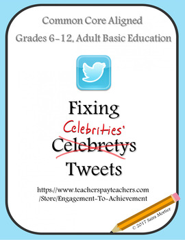 Preview of Fixing Celebrity Tweets BUNDLE!