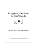 Fixing Letter Confusion and Reversals: g-j   Practice and 