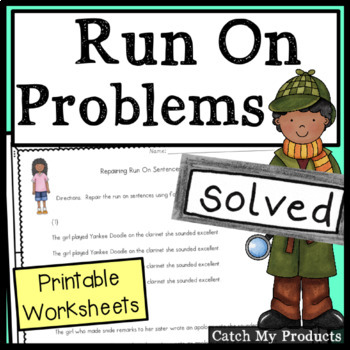Preview of Run On Sentences Worksheets