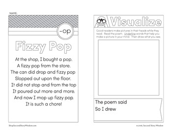 Fizzy Pop Op Word Family Poem Of The Week Short Vowel O Fluency Poem