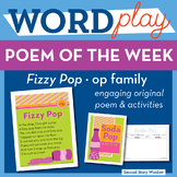 Fizzy Pop - op Word Family Poem of the Week - Short Vowel 