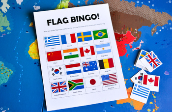 Flag Bingo Printable Geography Game