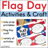Flag Day Activities & Craft with American Flag Day Word Se