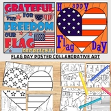 Flag Day Collaborative Art Poster I End of the Year Craft 