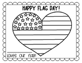 Flag Day Coloring Page Freebie