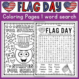 Flag Day Coloring Pages & Word Search Printable Activities