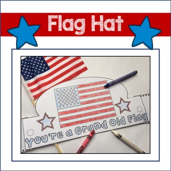 Preview of Flag Day Craft, Veteran's Day Craft, Crown Hat