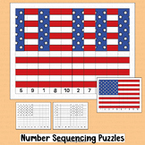 Flag Day Math Activities Ordering Number Sequencing Americ