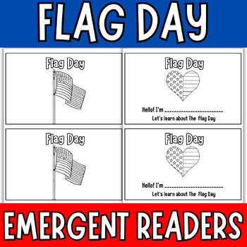Preview of Flag Day Mini Book for Emergent Readers /Mini Book- Young Learners
