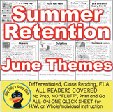 EOY Summer Retention 7 June Send Home Themes Leveled Passa