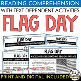 Flag Day Non-Fiction Reading Comprehension Passage and Activities