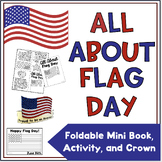 Flag Day One Page Foldable | Hat, Crown | Flag Coloring Ac