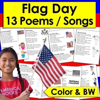 Flag Day Poems, Songs & Finger Puppets!