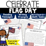 Flag Day Reading Comprehension Passages Activities with Wo