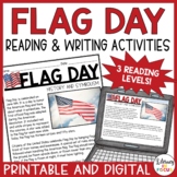 Flag Day Reading Comprehension & Writing Activities | Pass