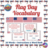 Flag Day Vocabulary Boom Cards™ (Distance Learning)