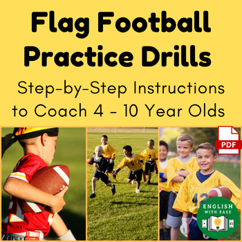 Preview of Flag Football Drills for Young Kids