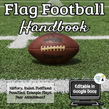 Preview of Flag Football Handbook - Skills & Knowledge, Rules, History, Peer Assessment