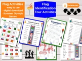 Flag Identification Activity Bundle, Summer Games 2024, Wo