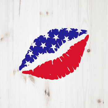 Flag Lips Svg Fourth Of July Clipart Merica Flag Lips Clipart