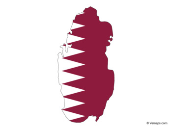 flag map of qatar by vemaps teachers pay teachers