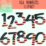 Flag Numbers Clipart Set - Color 10 pc set