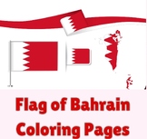Flag Of Bahrain Coloring Page for Kids