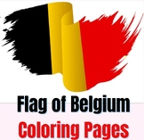 Flag Of Belgium Coloring Page for Kids