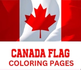Flag Of Canada Coloring Page for Kids