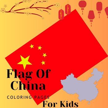Preview of Flag Of China Coloring Printable Worksheets Pages for Kids