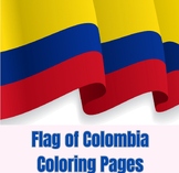 Flag Of Colombia Coloring Page for Kids