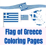 Flag Of Greece Coloring Page for Kids