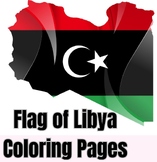 Flag Of Libya Coloring Page for Kids