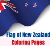 Flag Of New Zealand Coloring Page for Kids