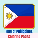 Flag Of Philippines Coloring Page for Kids