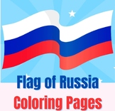 Flag Of Russia Coloring Page for Kids