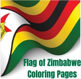 Flag Of Zimbabwe Coloring Page for Kids